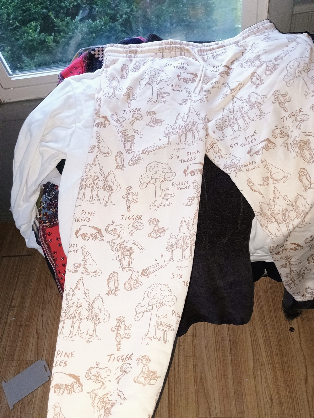 Disney Cream & Light Brown Winnie the Pooh Tigger Print Sweats